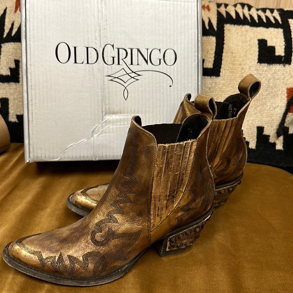 Old Gringo Brown Ankle Boots